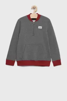 Abercrombie & Fitch bluza copii culoarea gri, neted imagine