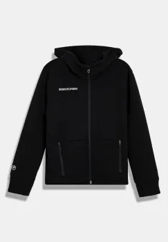Abercrombie & Fitch bluza copii culoarea negru, cu gluga, neted imagine