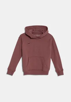Abercrombie & Fitch bluza copii culoarea roz, cu gluga, neted, KI222-4121 imagine