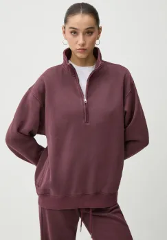 Abercrombie & Fitch bluza femei, culoarea violet, neted, KI152-4239 imagine