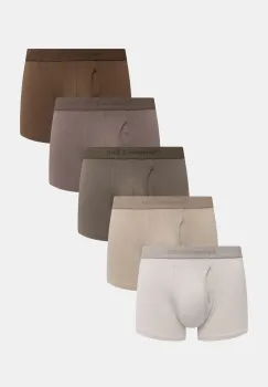 Abercrombie & Fitch boxeri 5-pack culoarea bej, KI114-4031-400 imagine