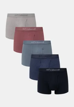 Abercrombie & Fitch boxeri 5-pack culoarea bleumarin, KI114-5034-500 imagine