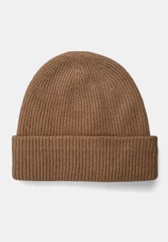 Abercrombie & Fitch caciula culoarea bej, din tricot gros, KI112-4145 imagine