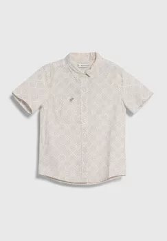 Abercrombie & Fitch camasa de bumbac pentru copii culoarea bej imagine