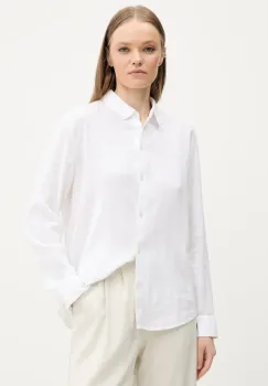 Abercrombie & Fitch camasa de in femei, culoarea bej, cu guler clasic, relaxed, KI140-5554 imagine