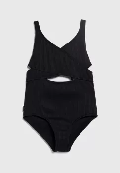 Abercrombie & Fitch costum de baie dintr-o bucata pentru copii culoarea negru imagine