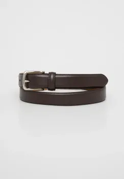 Abercrombie & Fitch curea de piele barbati, culoarea maro, KI112-5003 imagine