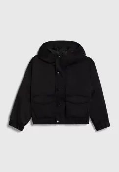 Abercrombie & Fitch geaca copii culoarea negru imagine