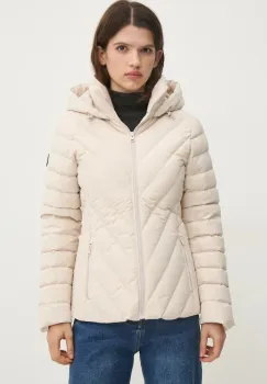 Abercrombie & Fitch geaca femei, culoarea bej, de iarna, KI144-4182 imagine