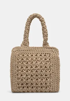 Abercrombie & Fitch geanta culoarea bej, KI154-5040 imagine