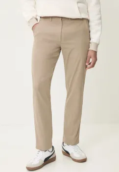 Abercrombie & Fitch pantaloni barbati, culoarea bej, drept, KI130-4097 imagine