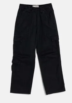Abercrombie & Fitch pantaloni copii culoarea albastru marin, neted, KI230-4013 imagine