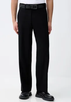 Abercrombie & Fitch pantaloni culoarea negru, drept, KI130-5124-900 imagine