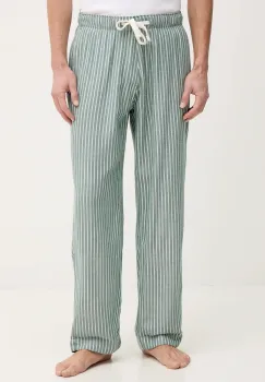 Abercrombie & Fitch pantaloni de pijama culoarea verde, cu imprimeu, KI113-5006-304 imagine