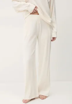 Abercrombie & Fitch pantaloni de trening culoarea bej, neted, KI147-4076 imagine