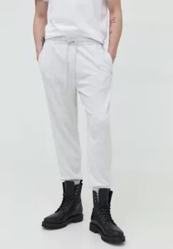 Abercrombie & Fitch pantaloni de trening culoarea gri, melanj imagine