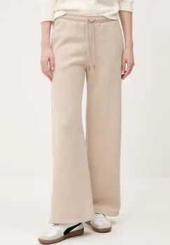 Abercrombie & Fitch pantaloni de trening femei, culoarea bej, neted, KI147-5036 imagine