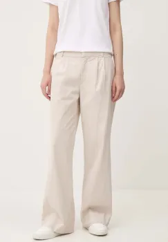 Abercrombie & Fitch pantaloni femei, culoarea gri, drept, high waist, KI156-4415 imagine