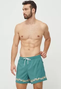 Abercrombie & Fitch pantaloni scurti de baie culoarea verde imagine