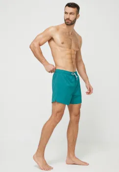 Abercrombie & Fitch pantaloni scurti de baie culoarea verde imagine