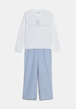 Abercrombie & Fitch pijama copii culoarea alb, modelator, KI246-4007 imagine