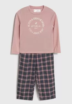 Abercrombie & Fitch pijama copii culoarea rosu, modelator imagine