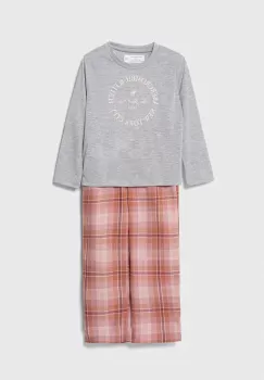 Abercrombie & Fitch pijama copii culoarea roz, modelator imagine