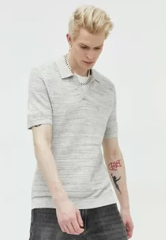 Abercrombie & Fitch pulover barbati, culoarea gri, light imagine