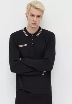 Abercrombie & Fitch pulover barbati, culoarea negru, light imagine