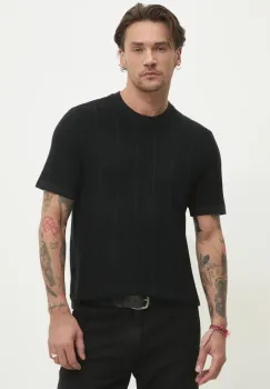 Abercrombie & Fitch pulover barbati, culoarea negru, light, KI120-5071 imagine