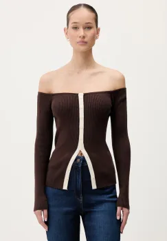 Abercrombie & Fitch pulover culoarea maro, KI150-5429-480 imagine