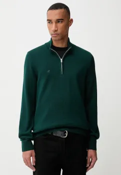 Abercrombie & Fitch pulover din amestec de lana culoarea verde, light, cu turtleneck, KI120-5139-300 imagine