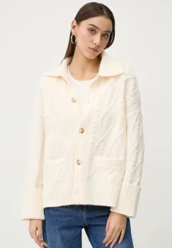 Abercrombie & Fitch pulover femei, culoarea bej, calduros, KI150-4302 imagine