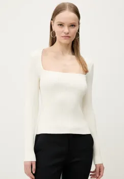 Abercrombie & Fitch pulover femei, culoarea bej, KI150-5176 imagine