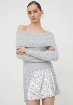 Abercrombie & Fitch pulover femei, culoarea gri imagine