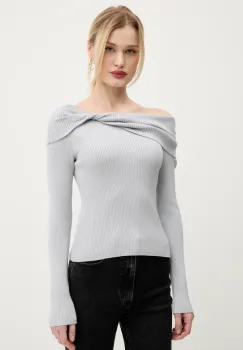 Abercrombie & Fitch pulover femei, culoarea gri, light, KI150-5175 imagine