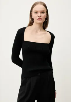 Abercrombie & Fitch pulover femei, culoarea negru, KI150-5176 imagine