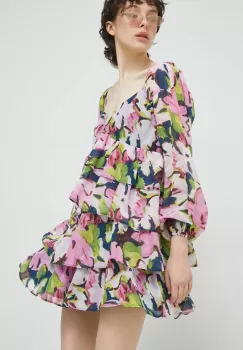 Abercrombie & Fitch rochie culoarea albastru marin, mini, evazati imagine