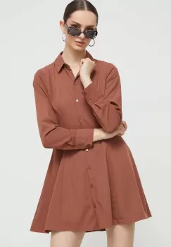 Abercrombie & Fitch rochie culoarea maro, mini, evazati imagine