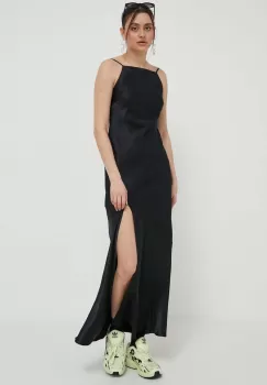 Abercrombie & Fitch rochie culoarea negru, maxi, mulata imagine