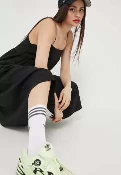 Abercrombie & Fitch rochie culoarea negru, midi, oversize imagine