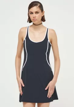 Abercrombie & Fitch rochie culoarea negru, mini, drept imagine