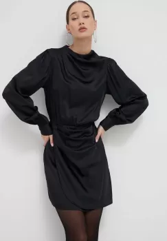 Abercrombie & Fitch rochie culoarea negru, mini, drept imagine