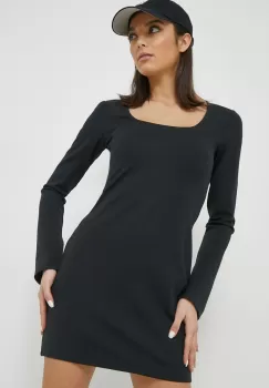 Abercrombie & Fitch rochie culoarea negru, mini, evazati imagine