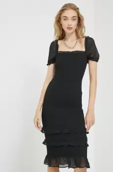 Abercrombie & Fitch rochie culoarea negru, mini, mulata imagine