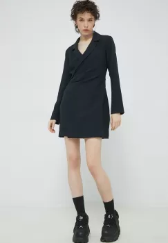 Abercrombie & Fitch rochie culoarea negru, mini, mulata imagine