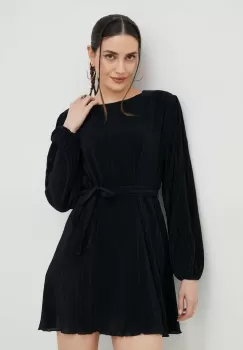 Abercrombie & Fitch rochie culoarea negru, mini, oversize imagine