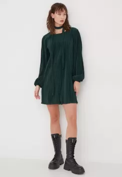 Abercrombie & Fitch rochie culoarea verde, mini, evazati imagine