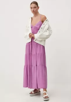 Abercrombie & Fitch rochie culoarea violet, maxi, evazati imagine