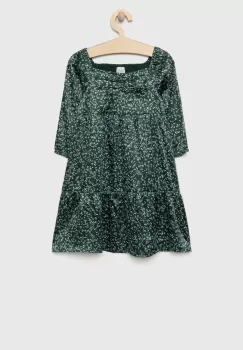 Abercrombie & Fitch rochie fete culoarea verde, midi, evazati imagine